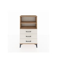 Arges Komodin 2 Raflı 3 Çekmeceli 60x30x106 Çam-Aytaşı