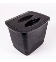 Pratik Kapaklı Çöp Kovası 5 Litre 2 Renk Seçeneğiyle (Antrasit)