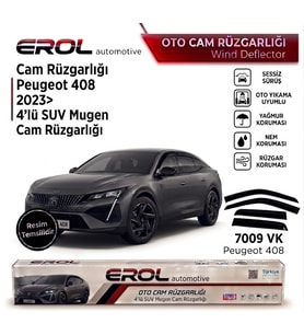 PEUGEOT 408 (2023>) 4'LÜ MUGEN CAM RÜZGARLIĞI