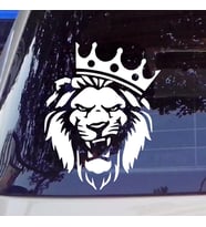 Aslan Araba Sticker Etiket Yapıştırması 19CM md4