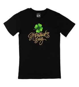 St Patricks Day Siyah Tişört