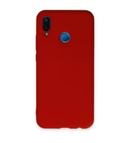 P20 Lite Kılıf Nano Içi Kadife Silikon - Kırmızı