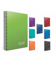 Gıpta Ultimate Notebook PP Kapak Spiralli Defter A4 120 yp Çizgili (Karışık)