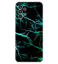 Samsung Galaxy M14 Kılıf Silikon Desen Özel Seri Green Thunder 1693