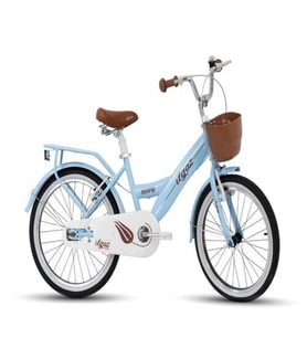 TommyBike Latte Sepetli, Elcikli 20 Jant Çocuk Bisikleti, 6-9 Yaş Çocuk Bisikleti (Bebek Mavisi)
