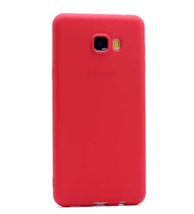 Samsung Galaxy C5 Uyumlu Kılıf Zore Premier Silikon Kapak (Kırmızı)
