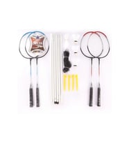 Delta BFS 843 4 Raket + 3 Top + Ağ-Demir Unisex Badminton Raket Seti