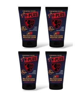 Süper Y-Plus Kırmızı Kore Ginsengli Natural Men Booster Cream 50 ml X 4 Adet