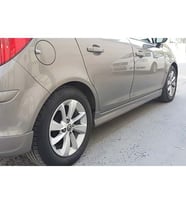 Opel Corsa D Sport Yan Marşpiyel Seti Mat Siyah Plastik 2006 2007 2008 2009 2010 2011 2012 2013 2014
