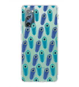 PrintiFy Samsung Galaxy S20 FE ile Uyumlu 1mm Slim Fit Nazar Boncuğu 4 Baskılı Şeffaf  Kılıf