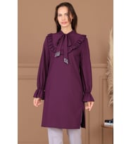 Asil Tesettür Tunik Bordo