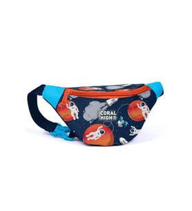 Coral High Kids Lacivert Mavi Astronot Desenli Bel Çantası 11536