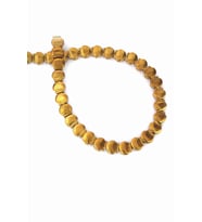 Hematit Doğal Taş Parlak Gold Deniz Tarağı Kesim 8mm Dizi [AA]