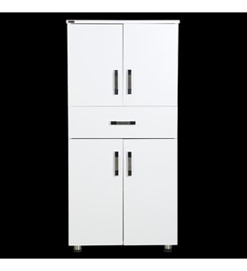 Dolap 12675 ST Çok Amaç 130cm Hard Parlak BEYAZ Suntalem1 Çekmc Kutu sevk El Yapı