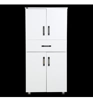 Dolap 12675 ST Çok Amaç 130cm Hard Parlak BEYAZ Suntalem1 Çekmc Kutu sevk El Yapı