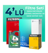 Filtron Ford B-MAX 1.6 Benzinli Filtre Bakım Seti Castrol Motor Yağlı (2012-2017) 4 Lü