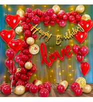 LOVE FOLYO KALP HAPPY BIRTHDAY PARTİ BALON SET