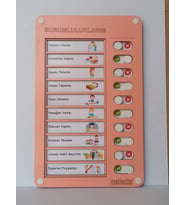 Günlük Rutin Checklist Görev Ve Sorumluluk Tablosu (Pembe)