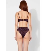 Kadın Bikini Takımı Ayarlanabilir Askılı Kaplı Yüksek Bel Simli Örme Balensiz Aksesuarlı Regular
