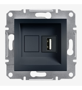 Schneider Asfora Antrasit Usb Priz - EPH8600171