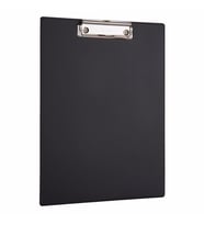 Kapaksız Sekreterlik A4 Pvc 100 Yaprak Kapasiteli Clip Board 22,5x32 cm (Siyah)