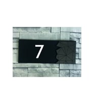 Dekoratif Aynalı Füme Kapı Numarası - 7