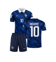 Mbappe 2026 Dünya Kupası 3'lü Çocuk Futbol Forma Seti ( Forma,şort ve çorap )