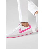 Nike Court Vintage Majestic Leather Sneaker Hakiki Deri Günlük Spor Ayakkabı Beyaz Pembe