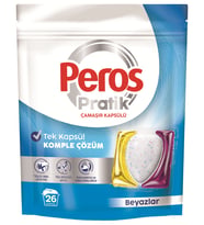 Peros Pratik Çamaşır Deterjanı Kapsülü 26 Adet Beyazlar
