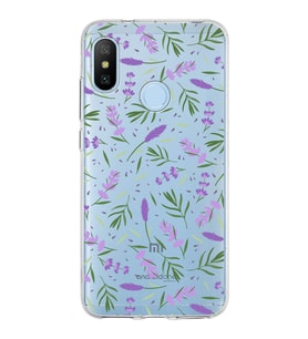 PrintiFy Xiaomi Mi A2 ile Uyumlu 1mm Slim Fit Water Color 3 Baskılı Şeffaf  Kılıf