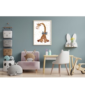Çerçeveli Tablo Dekorasyon Ev Dekoru Modern Tekli Ahşap Çerçeve (Natural)