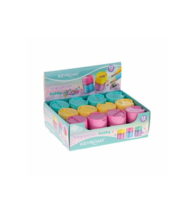 Keyroad Robby Çift Delikli Kalemtraş 12 Adet Karışık Pastel Renk