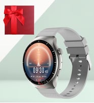 HX-4 Watch Pro Akıllı Saat Çelik Kordon Yeni Tasarım - Hediye Kutulu (Gümüş)