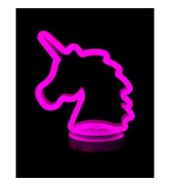 Neon Işıklı Unicorn Masa Gece Lambası
