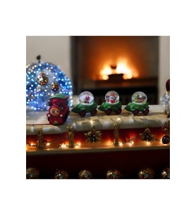 VIL DELUXE KALİTE YILBAŞI TRENİ SETİ SULU KÜRE YILBAŞI NOEL KAR KÜRELİ TREN