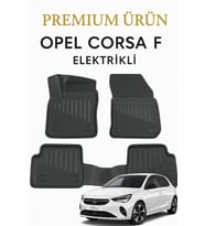 Opel Corsa F Elektrikli Uyumlu 3D Oto Paspas Premium