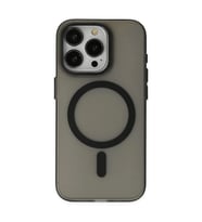 Apple İphone 15 Pro Kılıf Lodos Magneticsafe Mat Kapak - Siyah