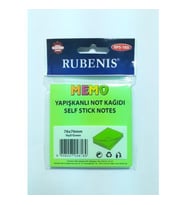 Rubenis Yeşil 76X76 Yapışkanlı Not Kağıdı
