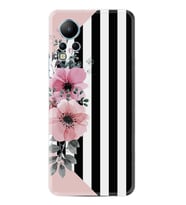 Infınix Note 12 Kılıf Resimli Desenli Baskılı Silikon Flowers 4 1390