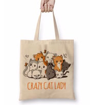 Crazy Cat Lady Kedi Bez Çanta Uzun Saplı