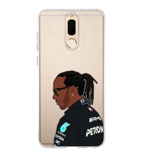 Huawei Mate 10 Lite Uyumlu Lewis Hamilton Desenli Şeffaf Telefon Kılıfı