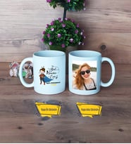 Kadın Öğretmene Hediye Kupa Bardak Beyaz Fotoğraflı Öğretmenler Günü Hediyesi