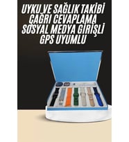 7 Kordonlu Unisex Akıllı Saat Çoklu Kordon Seçeneği Amoled Ekran