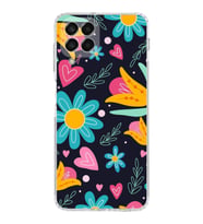 PrintiFy Samsung Galaxy M33 ile Uyumlu Retro Color 1  Kamera Korumalı Şeffaf  Kılıf