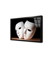 Maske Çerçeveli Cam Tablo