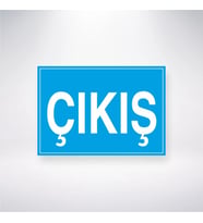 Çıkış 21x28 Arkası Yapışkanlı Levha