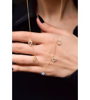 925 Ayar Gold Kaplama Şans Kolye