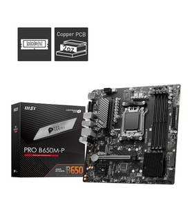 Msı Pro B650M-P Ddr5 Am5 6000(Oc) M.2 Hdmı Dp Matx