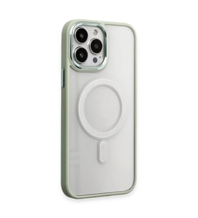 iPhone 15 Pro Kılıf Room Magneticsafe Silikon - Su Yeşili