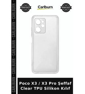 Poco X3 / X3 Pro Şeffaf Clear TPU Silikon Kılıf Cihaz Aksesuarı Telefon Koruma